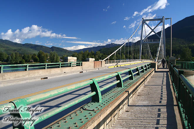 Brücke über dem Columbia River bei Revelstoke